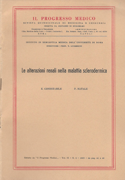 Le alterazioni renali nella malattia sclerodermica