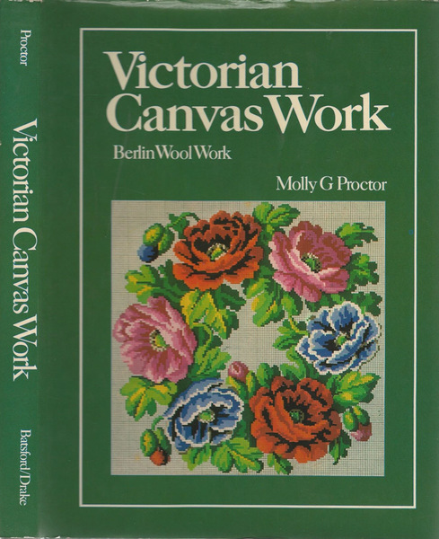 Victorian canvas work Berlin wool work