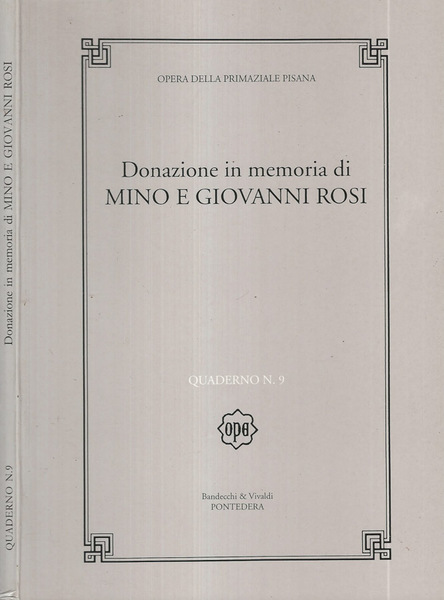 Donazione in memoria di Mino e Giovanni Rosi
