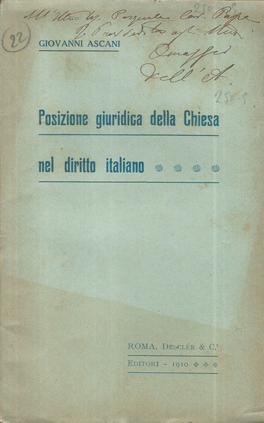 Posizione giuridica della Chiesa nel diritto italiano