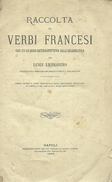 RACCOLTA DI VERBI FRANCESI