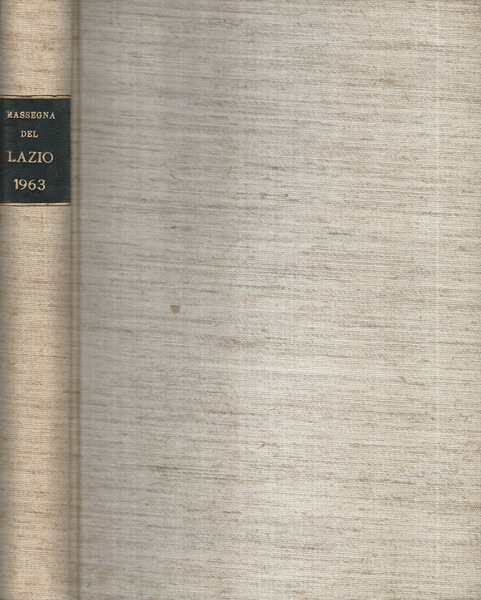 Rassegna del Lazio Anno Decimo 1963
