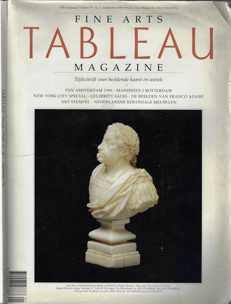 Fine arts tableau magazine Anno 1996 Volume 19-N° 1