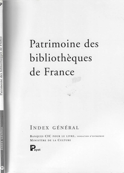 Patrimoine des bibliothèques de France