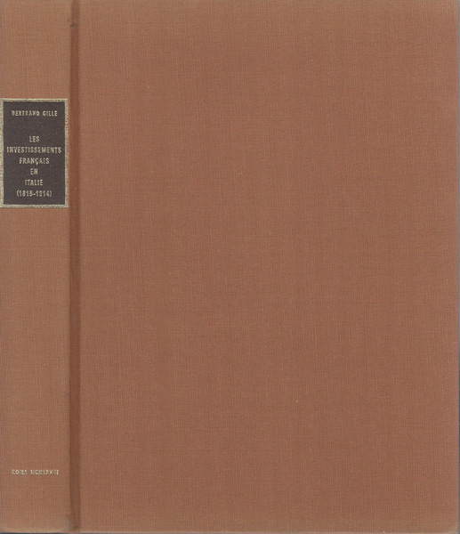 Les Investiment Francaise en Italie 1815 - 1914