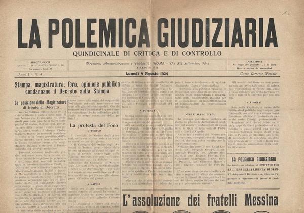 La Polemica Giudiziaria N. 4
