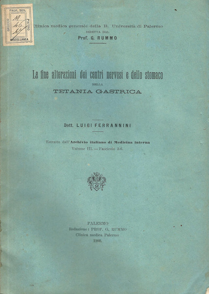 Le fine alterazioni dei centri nervosi e dello stomaco nella …