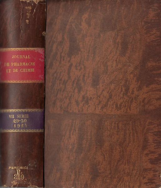 Journal de pharmacie et de chimie VII série tome 29-30 …