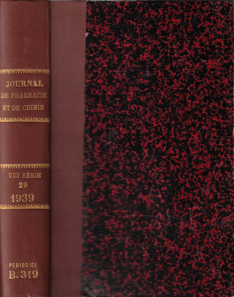Journal de pharmacie et de chimie VIII série tome 29 …