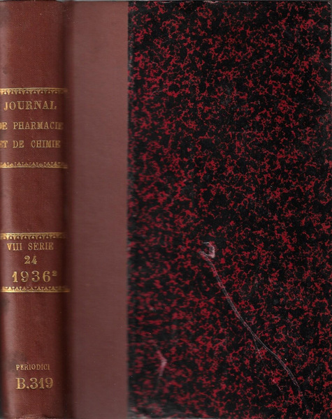Journal de pharmacie et de chimie VIII série tome 24 …