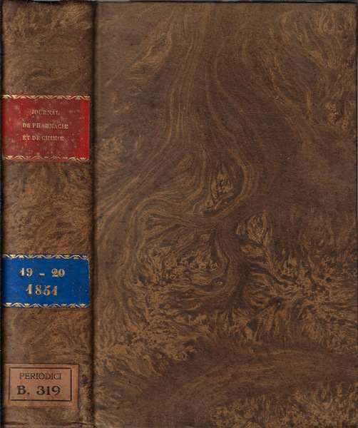 Journal de pharmacie et de chimie III série tome 19-20 …