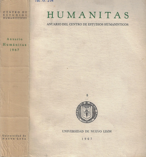 Humanitas N. 8 1967