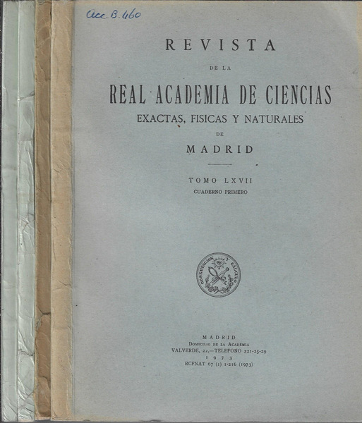 Revista de la Real Academia de Ciencias exactas, fisicas y …