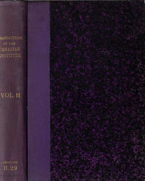Transactions of the Royal Canadian institute Vol. 11 1915