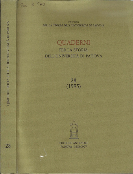 Quaderni per la storia dell'Università di Padova 28 (1995)