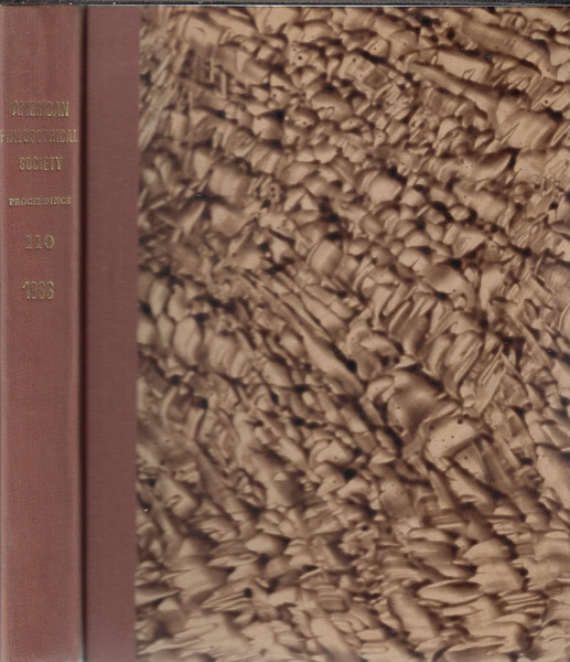 Proceedings of the American Philosophical Society Volume 110 1966 (annata …