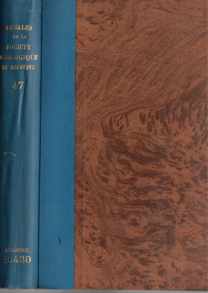 Annales de la Société Géologique de Belgique tome XLVII 1924