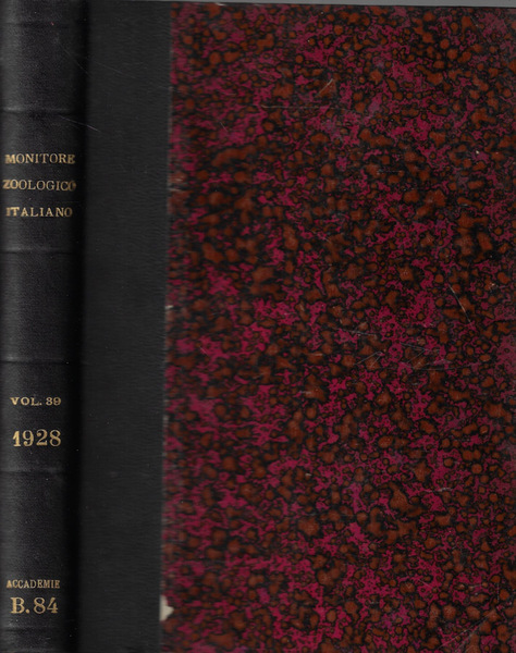 Monitore zoologico italiano anno XXXIX 1928