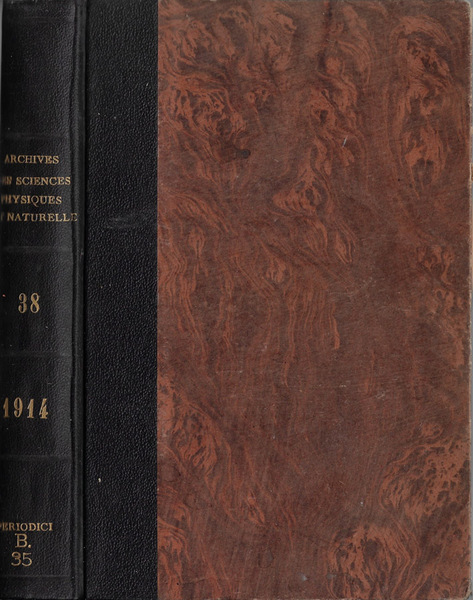 Archives des sciences physiques et naturelles tome XXXVIII 1914