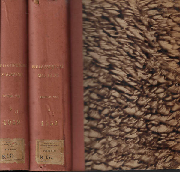 The philosophical magazine Vol. IV VIII series january december 1959