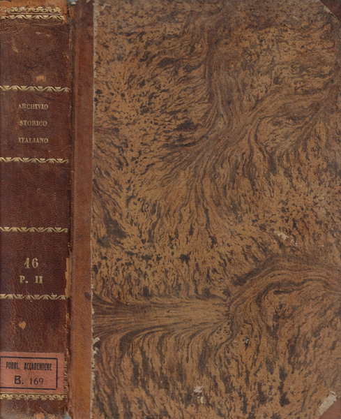 Archivio storico italiano Tomo XVI parte II 1851