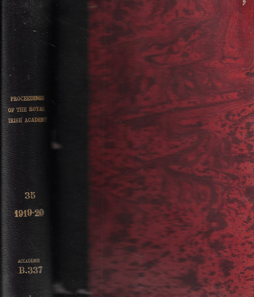 Proceedings of the Royal Irish Academy Volume XXXV 1919-20