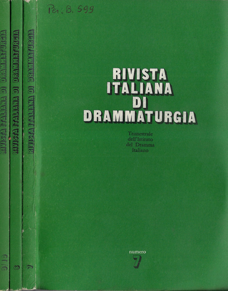 Rivista italiana di drammaturgia N. 7, 8, 9,10 anno 1978