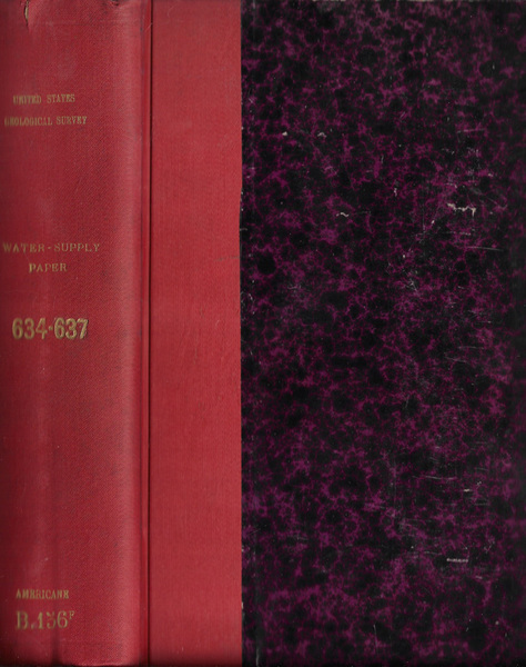 United States Geological Survey Water-Supply Paper 634, 635, 636, 637