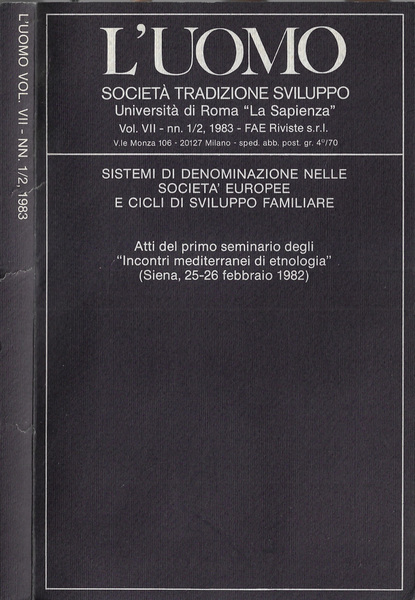 L'uomo Vol. VII N. 1- 1983