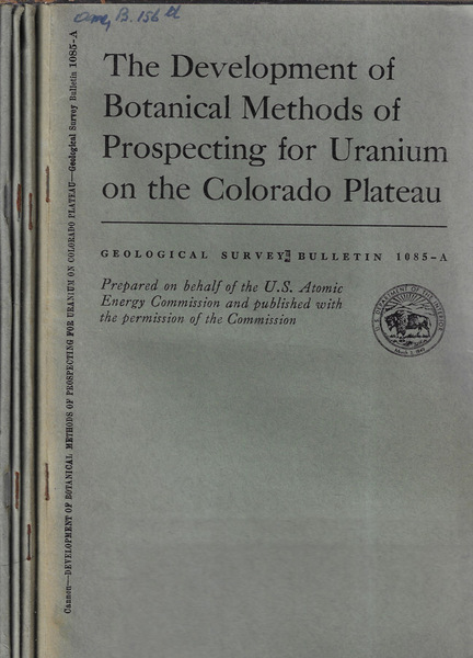 Geological survey bulletin 1085 A, B, C, D