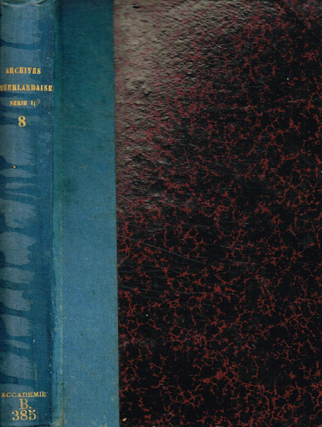 Archives Neerlandaises des sciences exactes et naturelles