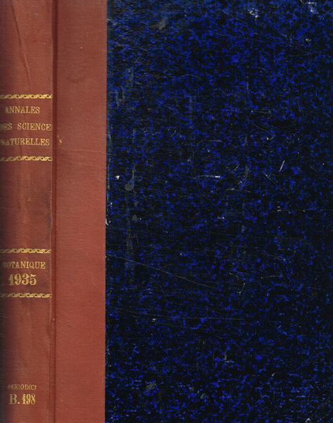 Annales des sciences naturelles dixieme serie. Botanique tome XVII, 1935