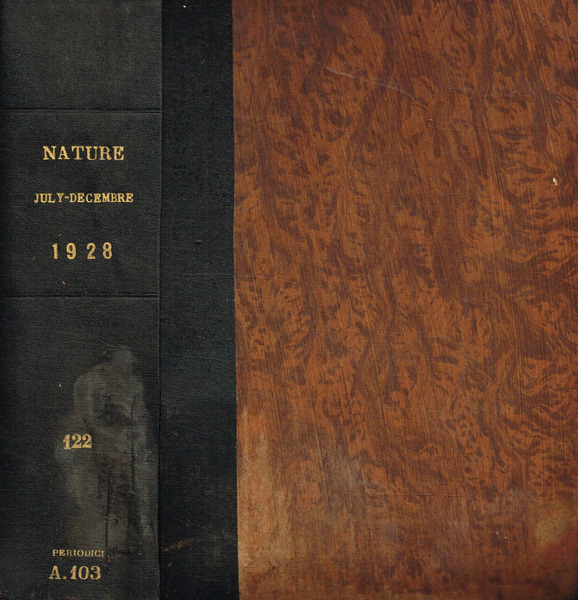 Nature. A weekly journal of science. Vol.CXXII, 1928, july-december 1928