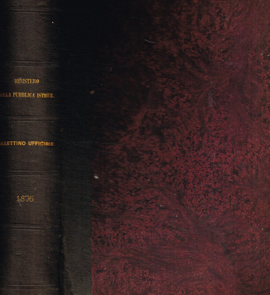 Ministero della pubblica istruzione. Bollettino Ufficiale. Anno 1876