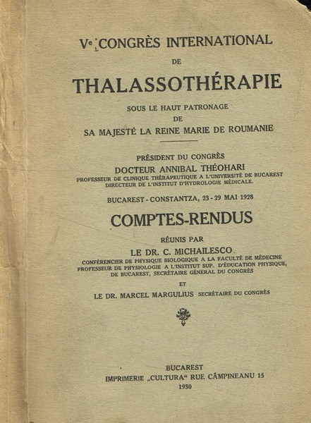 V Congres international de Thalassotherapie