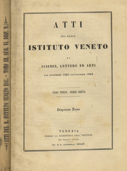 Atti del reale istituto Veneto di scienze, lettere ed arti …