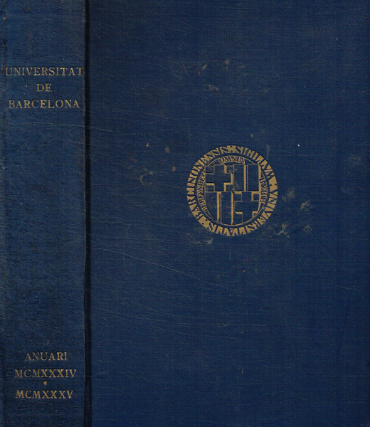 Universitat de Barcelona. Anuari 1934-1935