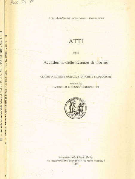 Atti della accademia delle scienze di Torino. II, Classe di …