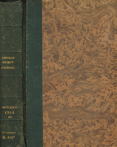 The journal of the linnean society. Botany vol.XLII