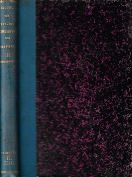 Recueil des travaux chimiques des Pays-Bas Tomo XVIII Anno 1899