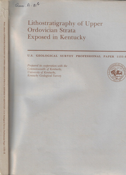 Lithostratigraphy of Upper Ordovician Strata Exposed in Kentucky n. 1151 …