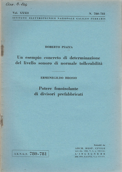 Un esempio concreto di determinazione del livello sonoro di normale …
