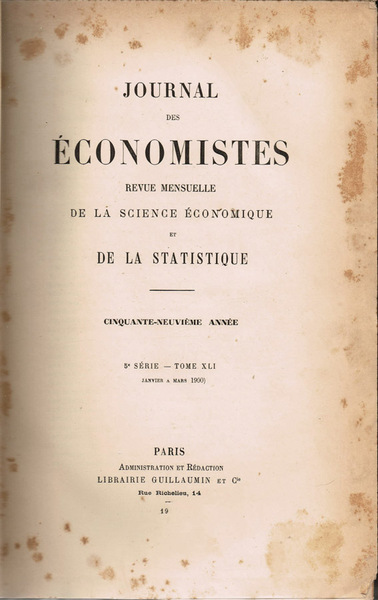 Journal des Economistes