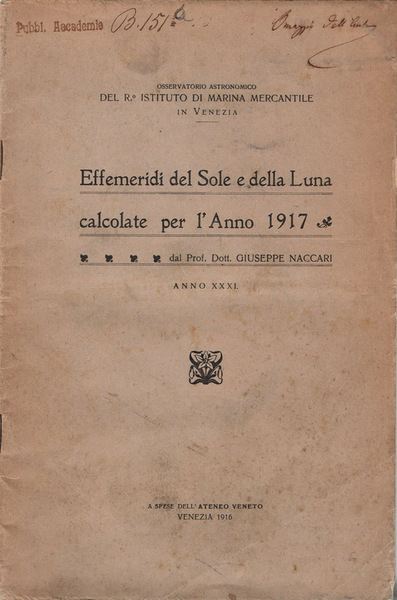 Effemeridi del Sole e della Luna