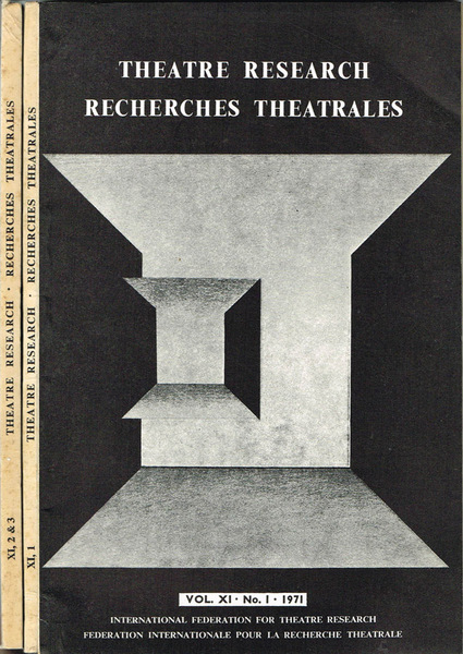 Theatre Research - Recherches Theatrales