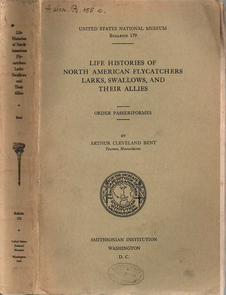Life histories of North American flycatchers, larks, swalows, and their …