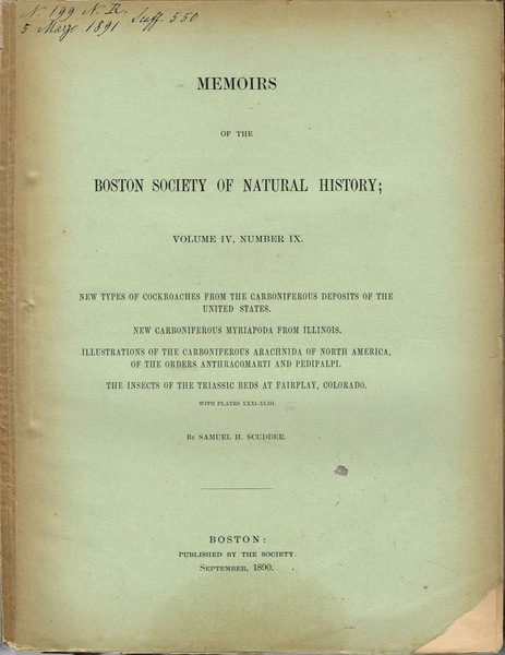 New Types of Cockroaches from the Carboniferous Deposits of the …