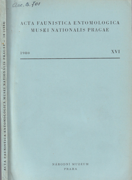 Acta faunistica entomologica musei nationalis Pragae