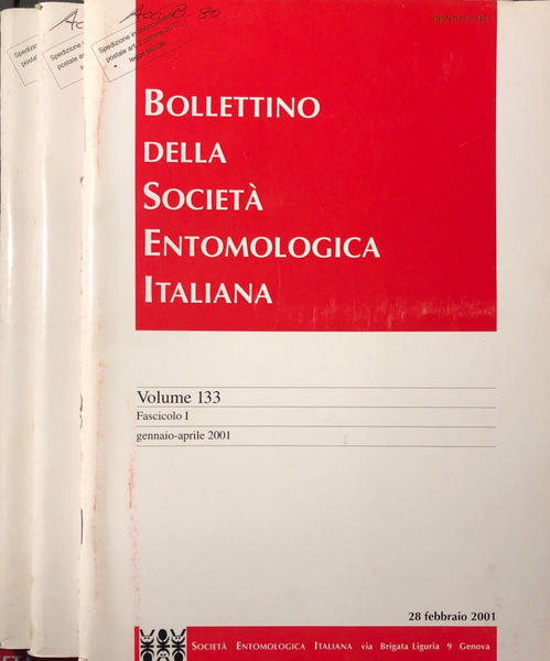 Bollettino della società entomologica italiana vol 133/2001