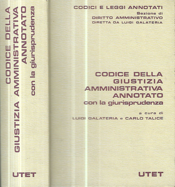 Codice della giustizia amministrativa annotato con la giurisprudenza